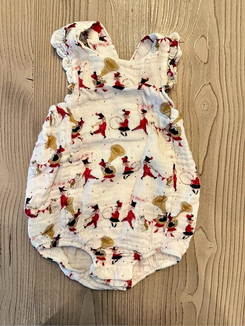 Baby Girls UGA Print Romper